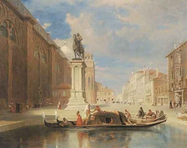 The Colleoni Monument, Venice Oil Painting by James Holland