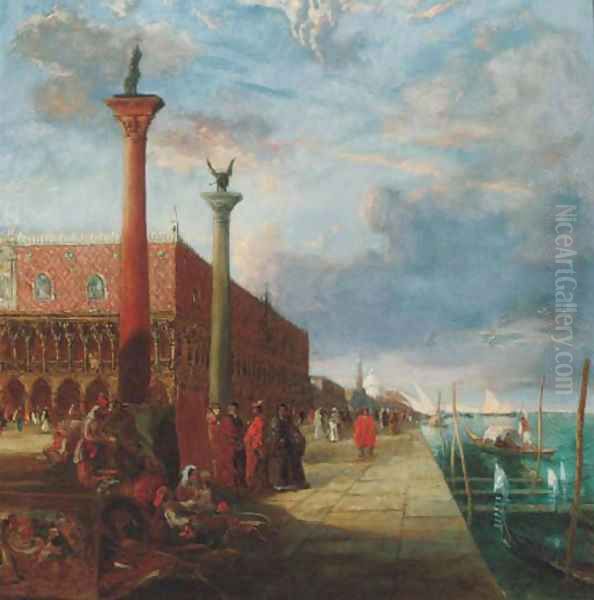 The Doge's Palace, Venice Oil Painting by James Holland