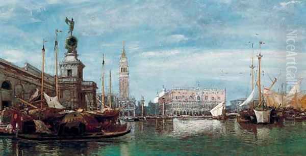 Doge's Palace and the Dogana, Venice Oil Painting by James Holland