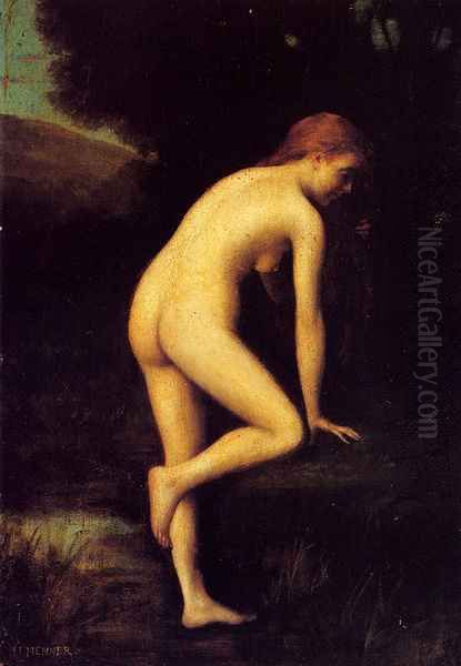 The Bather Oil Painting by Jean-Jacques Henner