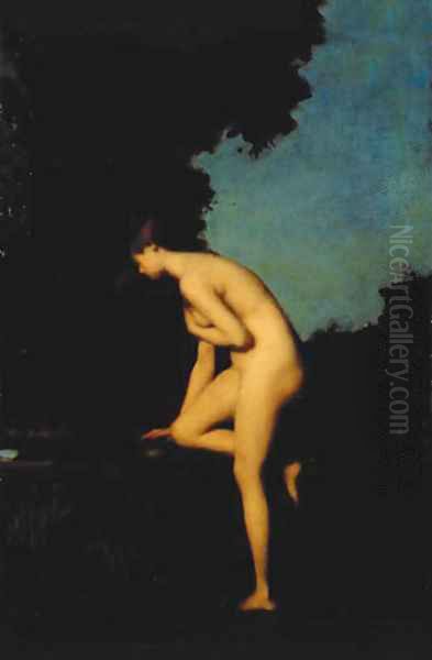 La Fontaine Oil Painting by Jean-Jacques Henner