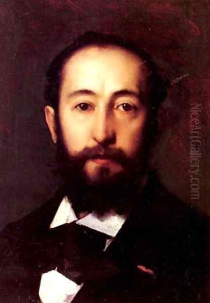 Portrait DHomme Oil Painting by Jean-Jacques Henner