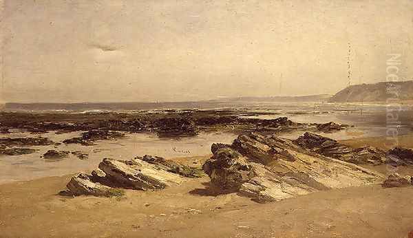 Bajamar (Guetary) (Low tide (Guetary)) Oil Painting by Carlos de Haes