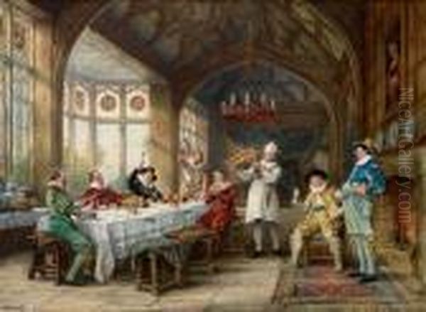 The Roast Beef Of Old England Oil Painting by Frank Moss Bennett