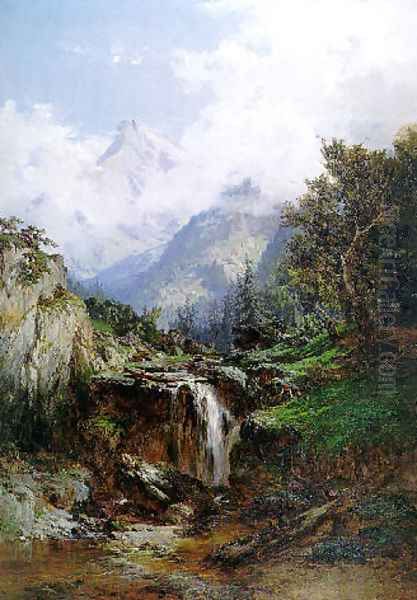 Montañas de Asturias. Picos de Europa Oil Painting by Carlos de Haes