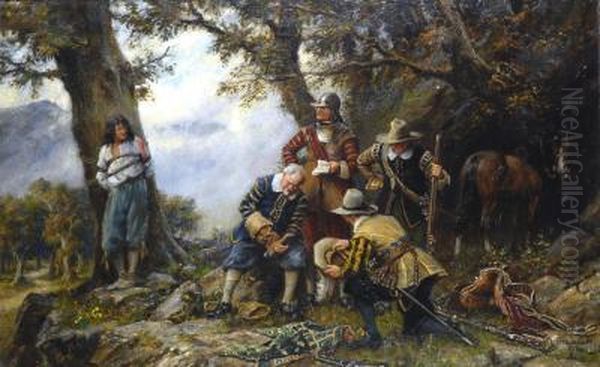 The Kings Messenger Oil Painting by Frank Moss Bennett