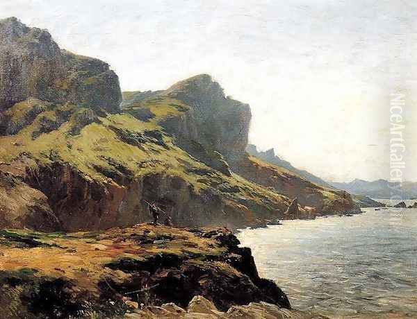 Roca de Otoyo Oil Painting by Carlos de Haes