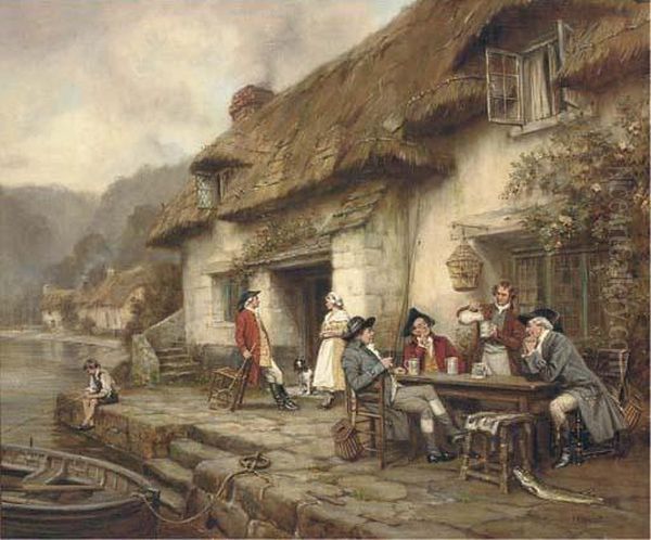 The Fisherman's Tale Oil Painting by Frank Moss Bennett