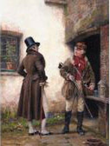 The Gamekeeper Oil Painting by Frank Moss Bennett