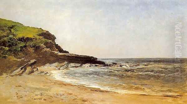 Playa de Guethary Oil Painting by Carlos de Haes