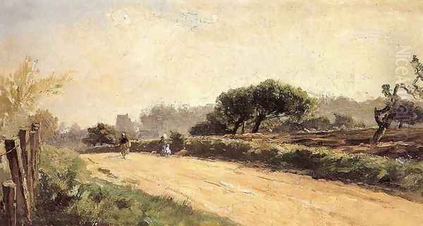 Camino de Villerville Oil Painting by Carlos de Haes