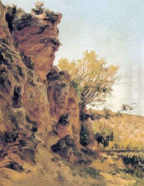 Los Argálides Oil Painting by Carlos de Haes