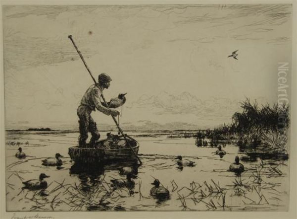 Setting Decoys by Frank Weston Benson