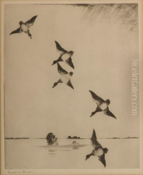 On Swift Wing by Frank Weston Benson