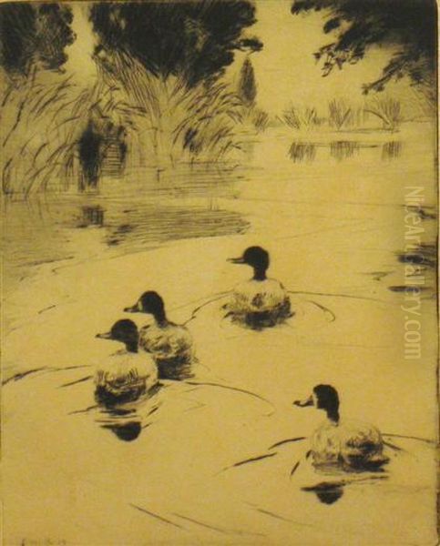 Broadbills by Frank Weston Benson