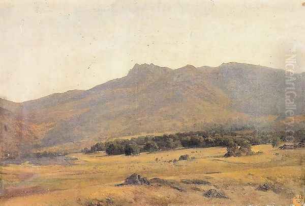 Valle en Sierra de Guadarrama Oil Painting by Carlos de Haes