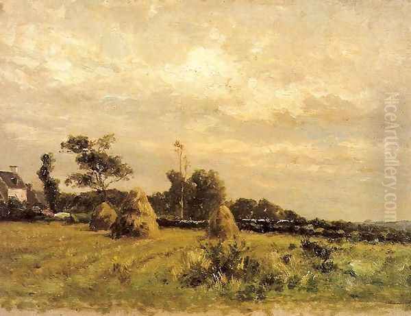 Granja de Douarnenez Oil Painting by Carlos de Haes