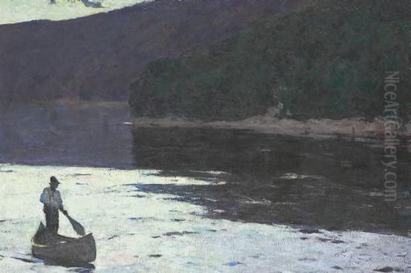 Twilight Oil Painting by Frank Weston Benson