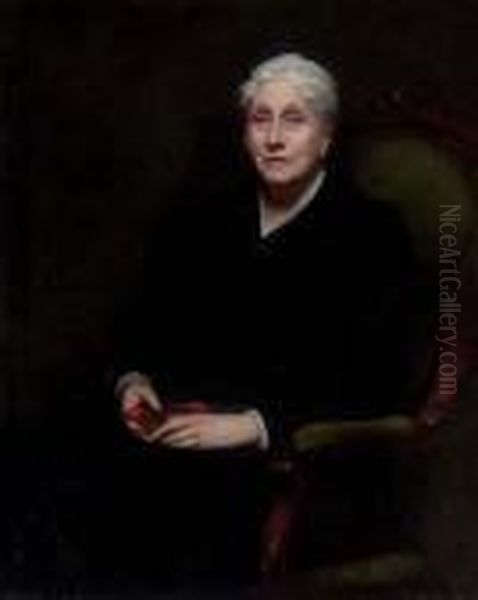 Portrait Of Mrs. Abbott Oil Painting by Frank Weston Benson