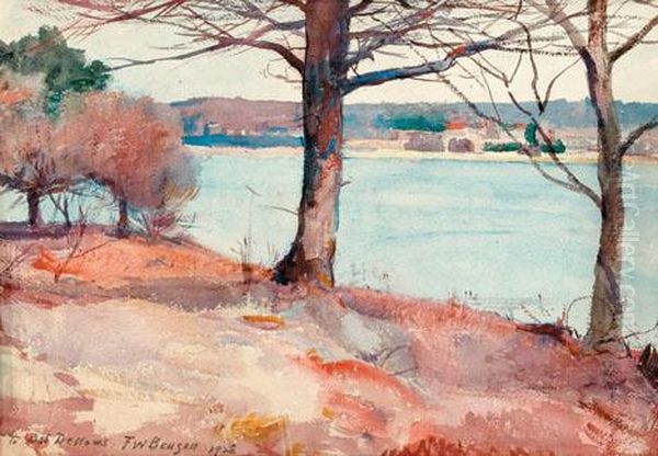 Lakeside View Oil Painting by Frank Weston Benson