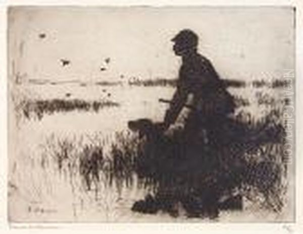 The Duck Hunter Oil Painting by Frank Weston Benson