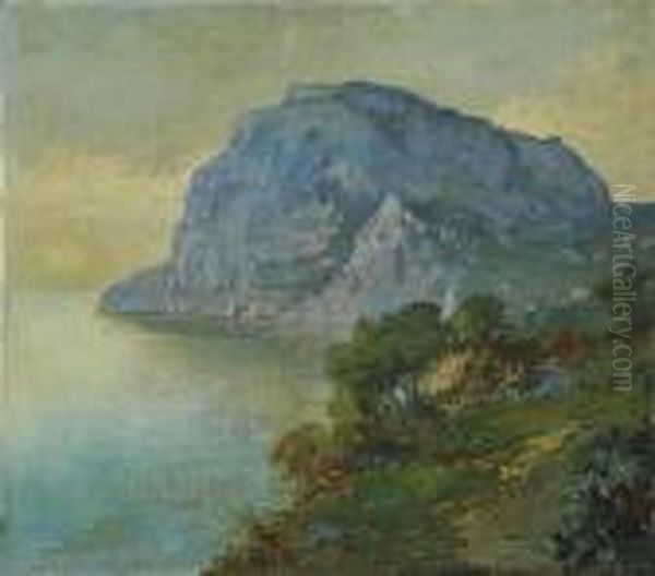 Paesaggio Costiero Oil Painting by Cesare Bentivoglio