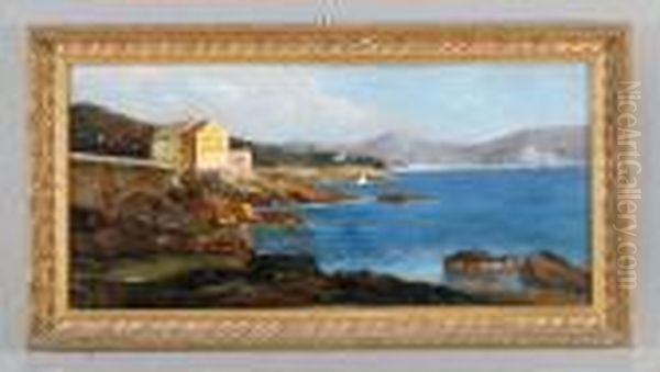 Bogliasco Oil Painting by Cesare Bentivoglio