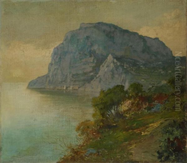 Veduta Costiera Oil Painting by Cesare Bentivoglio