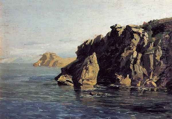 Rocas de Santa Catalina Oil Painting by Carlos de Haes