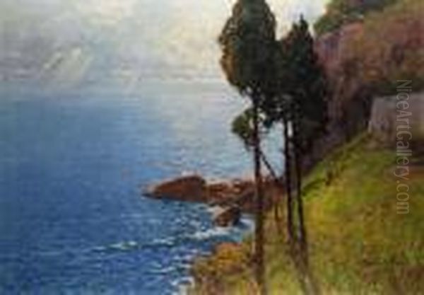 Veduta Costiera Oil Painting by Cesare Bentivoglio