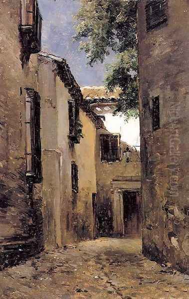 Calle de Toledo Oil Painting by Carlos de Haes