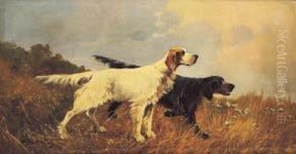 Cani Da Caccia Oil Painting by Cesare Bentivoglio