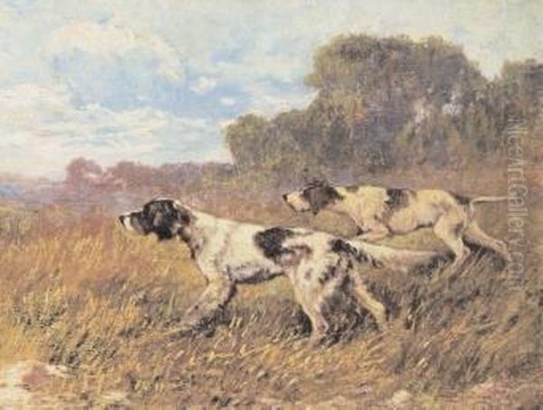 Cani Da Caccia Oil Painting by Cesare Bentivoglio