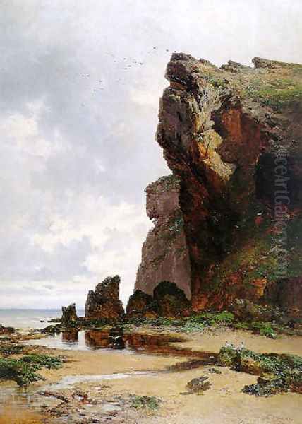 Costa cántabra Oil Painting by Carlos de Haes