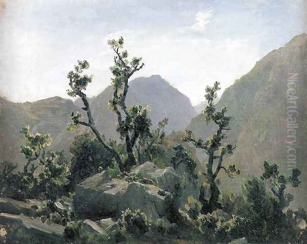 Montañas Oil Painting by Carlos de Haes