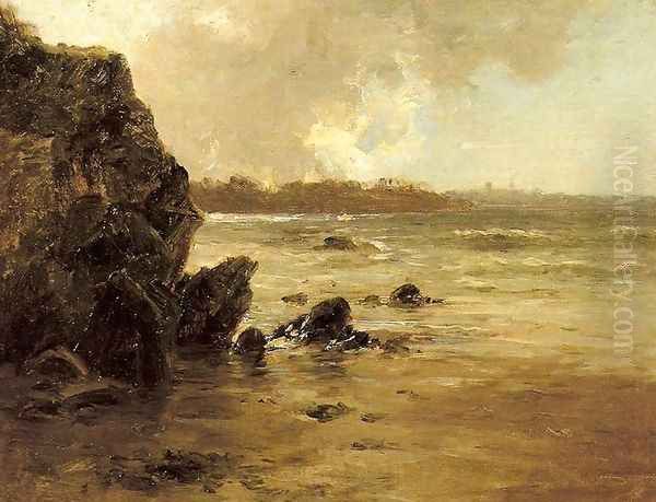 Costa de Douarnenez Oil Painting by Carlos de Haes