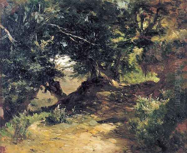 Camino de las montañas Oil Painting by Carlos de Haes