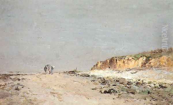 Playa de Villerville 3 Oil Painting by Carlos de Haes