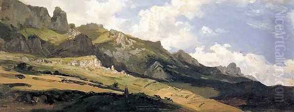 Picos de Europa 2 Oil Painting by Carlos de Haes