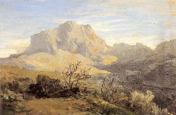 Montañas 2 Oil Painting by Carlos de Haes