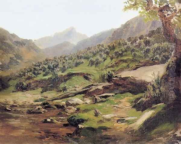 Picos de Europa Oil Painting by Carlos de Haes