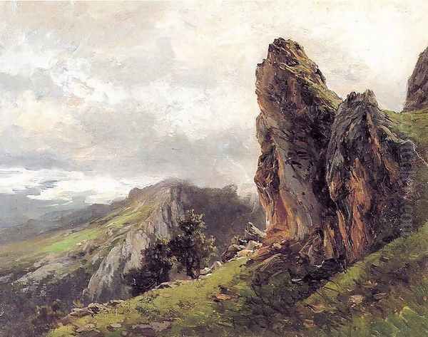 Picos de Europa 3 Oil Painting by Carlos de Haes