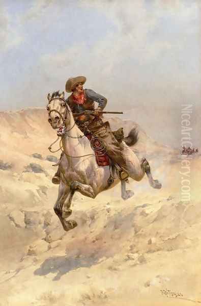 The Pursuit Oil Painting by Herman Wendleborg Hansen