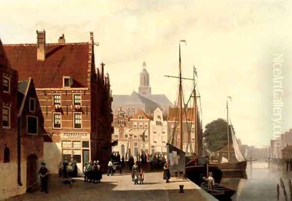 Summer in Alkmaar Oil Painting by Johannes Frederik Hulk