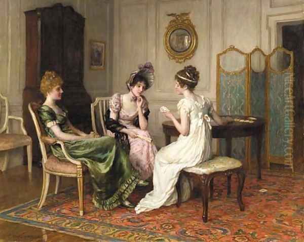 The fortune teller Oil Painting by Charles Haigh-Wood