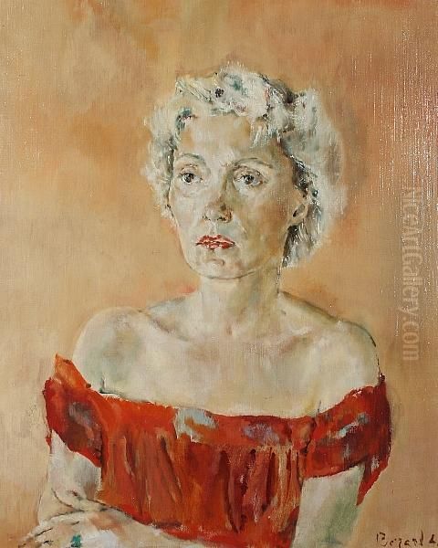 Portrait Of Mme Annavis Oil Painting by Christian Berard