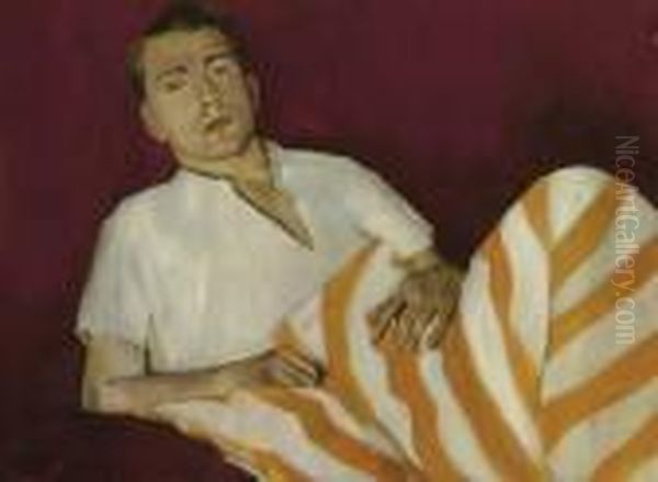 Portrait Of Horst P. Horst Oil Painting by Christian Berard