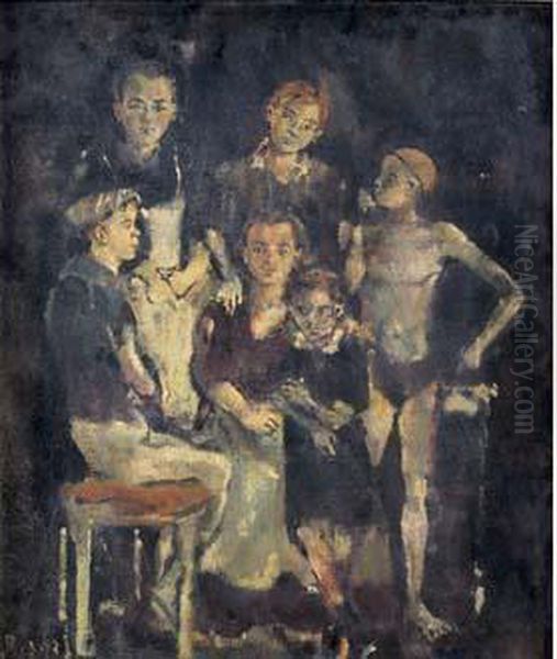 Les Enfants Du Boucher, Circa 1940 by Christian Berard