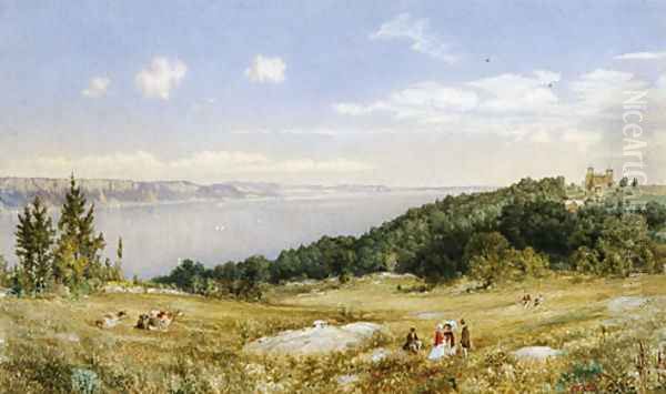 The Palisades Oil Painting by John William Hill