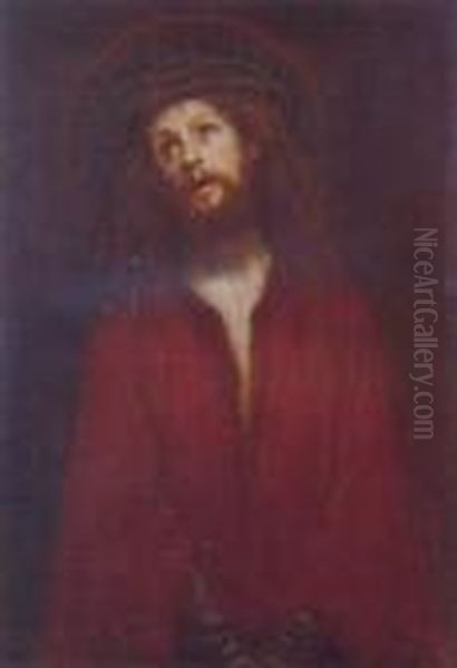 Christ Oil Painting by Jean-Georges Beraud